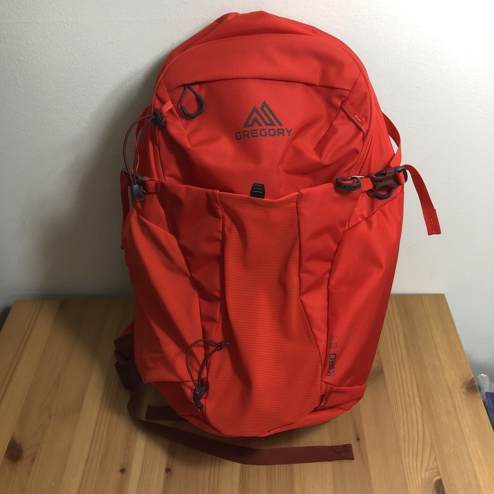 Gregory Kiro 24 Backpack Large Red Travel H2O Hiking Outdoors Pockets